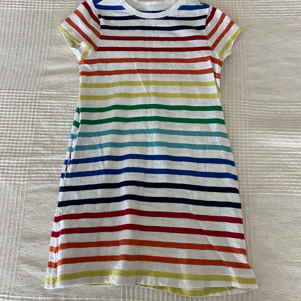 Size 4-5 - Colorful Striped Kids Dress